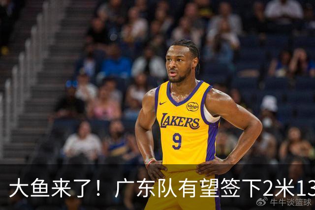 大鱼来了！广东队有望签下2米13欧洲中锋，将搭配博日奇打双塔