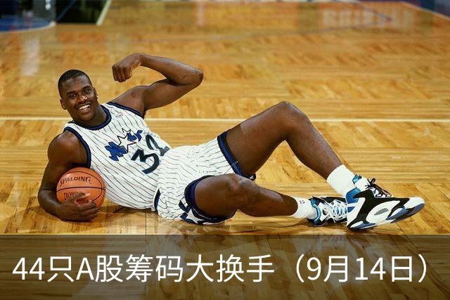 44只A股筹码大换手（9月14日）